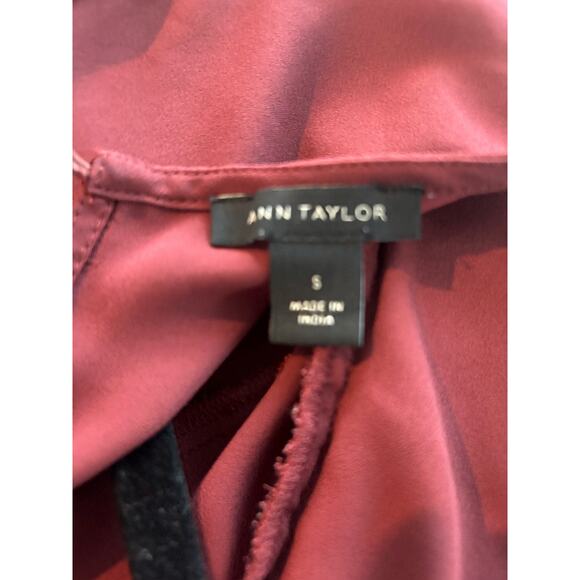 Bundle of Two Long Sleeve Ruffle Blouse Tops. Ann Taylor and MelloDay Size Small - Picture 6 of 7